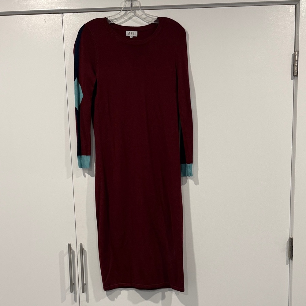 MELI knit knee length dress